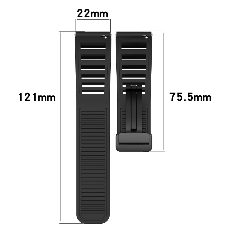SYA0026399_B6.webp 22mm Fold Magnetic Buckle Silicone Watch Band - Image 7