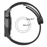 22mm Foldable Magnetic Buckle Silicone Watch Band - Image 4