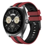 22mm Two Color Sports Silicone Watch Band