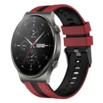 22mm Two Color Sports Silicone Watch Band