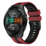 22mm Two Color Sports Silicone Watch Band