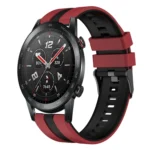 22mm Two Color Sports Silicone Watch Band