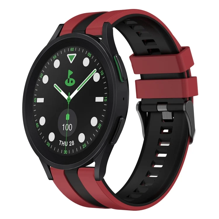 20mm Two Color Sports Silicone Watch Band