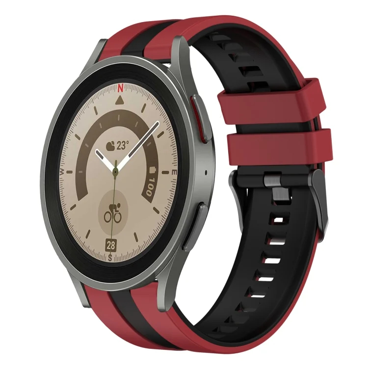 20mm Two Color Sports Silicone Watch Band