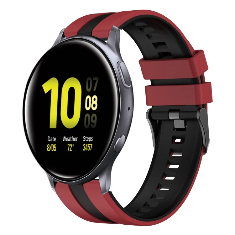 20mm Two Color Sports Silicone Watch Band