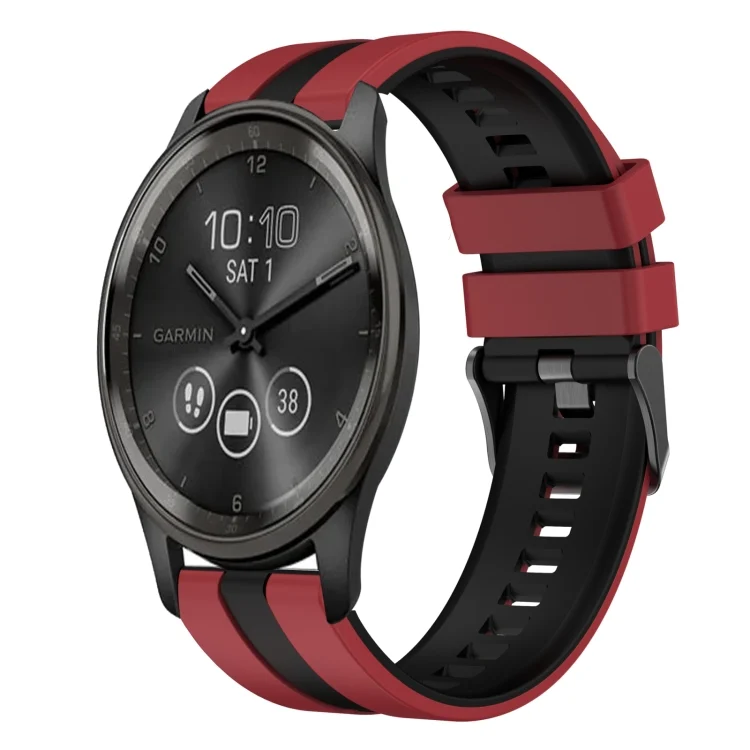 20mm Two Color Sports Silicone Watch Band