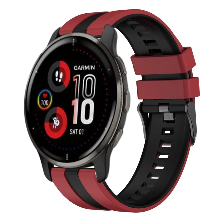 20mm Two Color Sports Silicone Watch Band