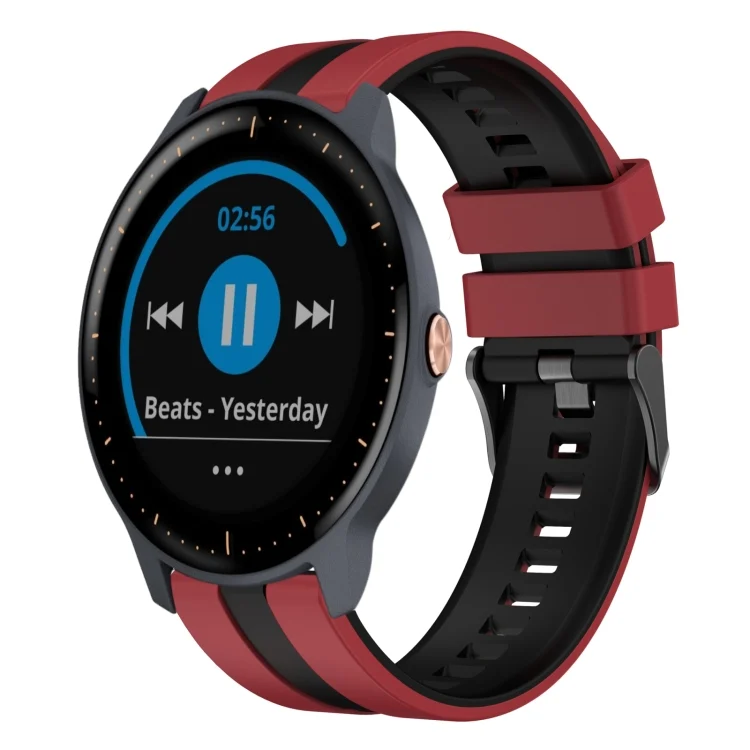 20mm Two Color Sports Silicone Watch Band