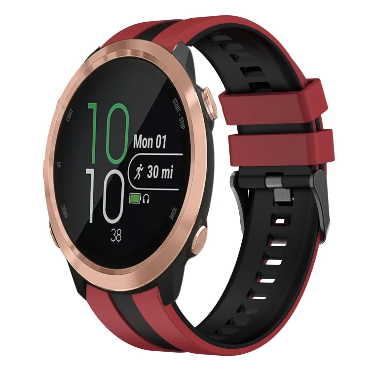 20mm Two Color Sports Silicone Watch Band