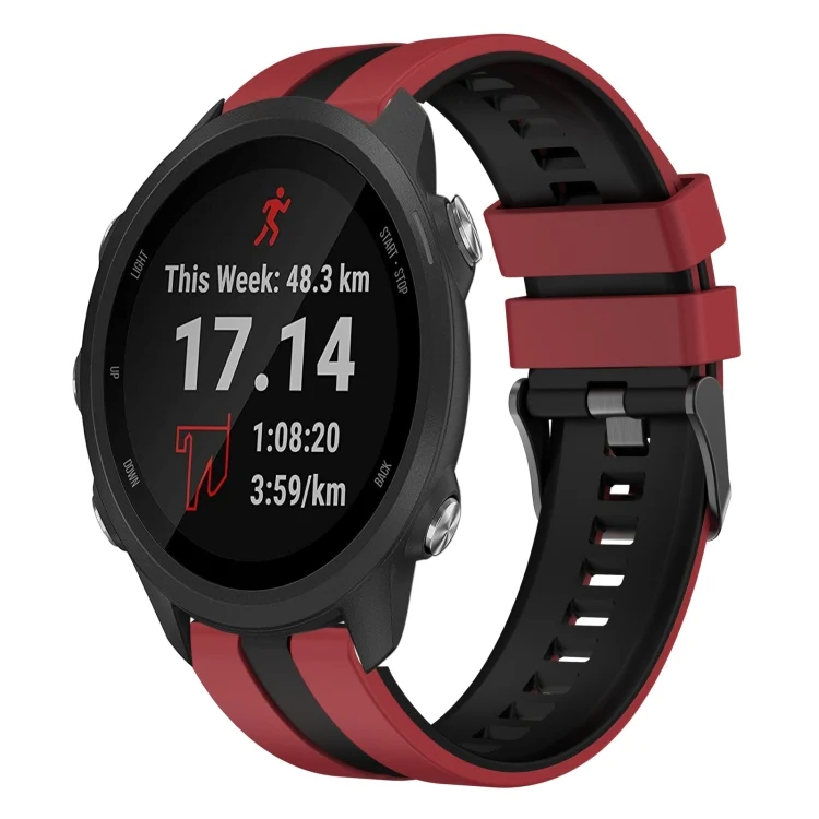 20mm Two Color Sports Silicone Watch Band