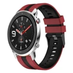 22mm Two-Color Sports Silicone Watch Band