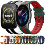 22mm Two-Color Sports Silicone Watch Band - Image 2
