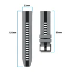 22mm Two-Color Sports Silicone Watch Band - Image 7