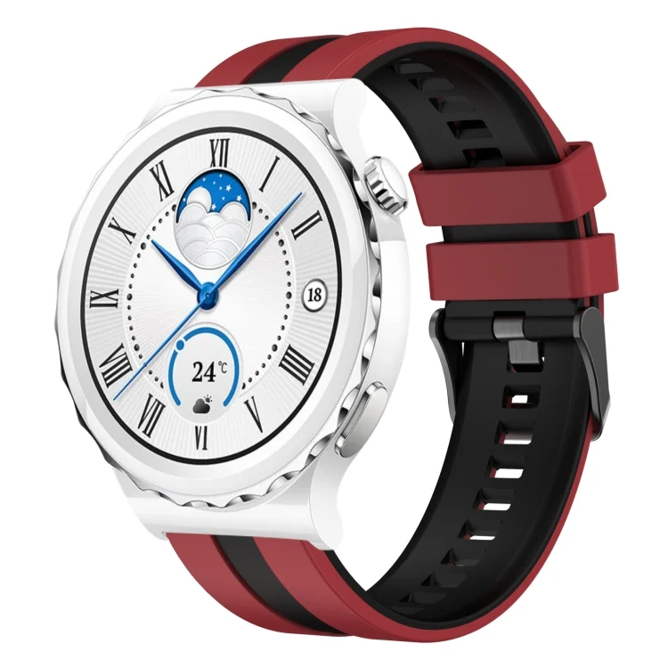20mm Two Color Sports Silicone Watch Band