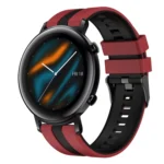 20mm Two Color Sports Silicone Watch Band