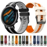 20mm Two Color Sports Silicone Watch Band - Image 2