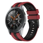 22mm Two Color Sports Silicone Watch Band
