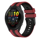 22mm Two Color Sports Silicone Watch Band