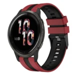 22mm Two Color Sports Silicone Watch Band