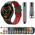 22mm Two Color Sports Silicone Watch Band - Image 2