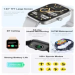 P85 1.93 inch Color Screen Smart Watch, Support Bluetooth Call / Health Monitoring - Image 3