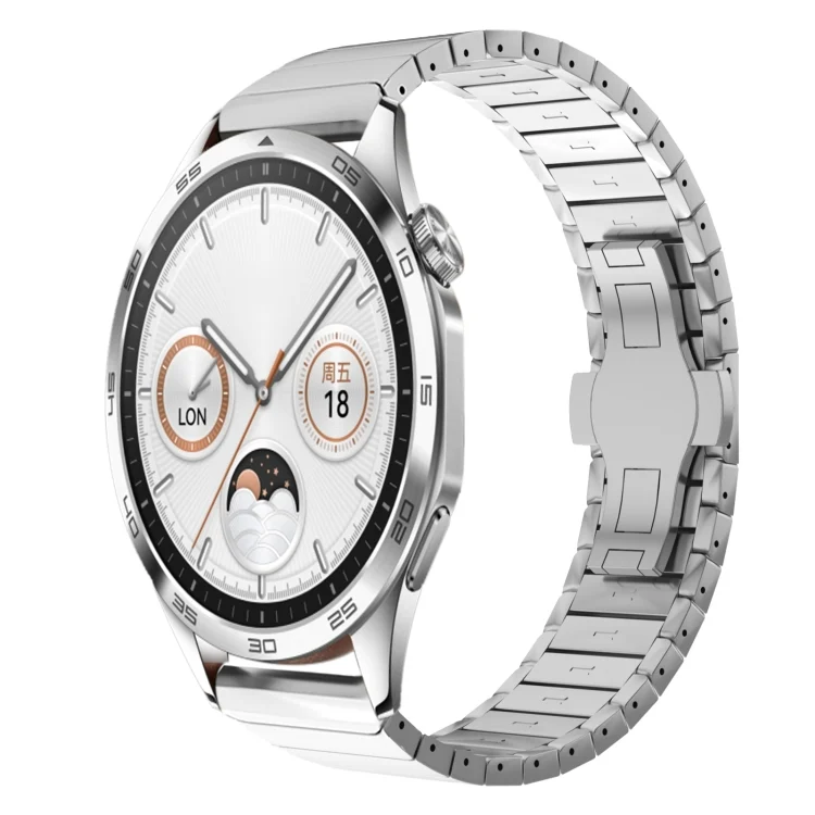 SYA002645001A.webp 22mm One Bead Paint Butterfly Buckle Alloy Watch Band - Image 1