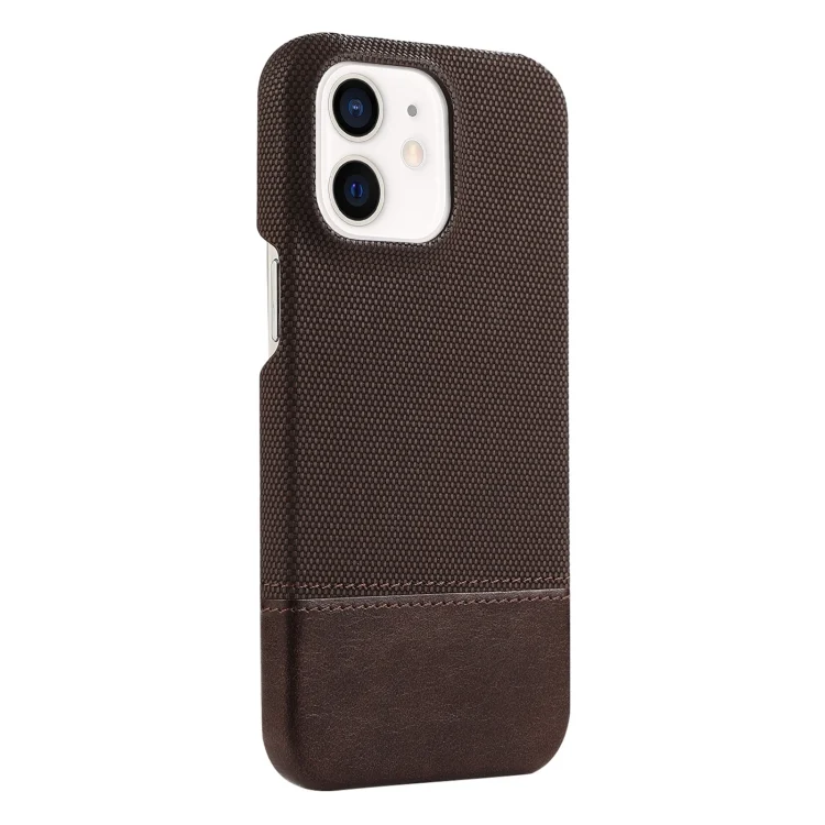 Stitching Cloth PU Shockproof Phone Case, For iPhone 12, For iPhone 12 Pro Max, For iPhone 12 Pro