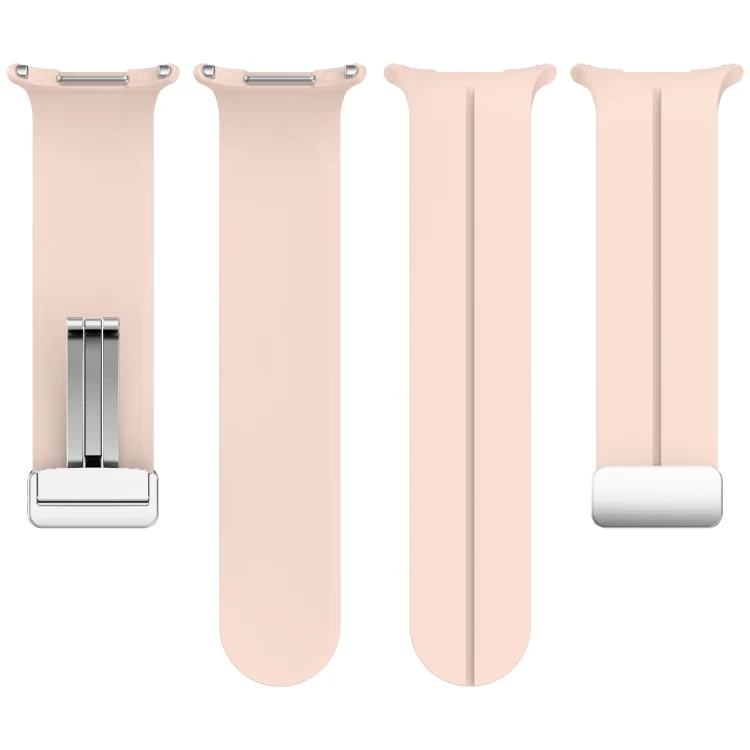 SYA0026461_B3.webp For Samsung Galaxy Watch Ultra 47mm / Ultra 2025 Groove Magnetic Folding Silver Buckle Silicone Watch Band - Image 4