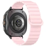 For Samsung Galaxy Watch Ultra 47mm Spot Pattern Two Color Magnetic Silicone Watch Band - Image 6