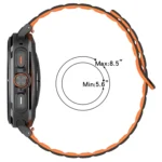 For Samsung Galaxy Watch Ultra 47mm Spot Pattern Two Color Magnetic Silicone Watch Band - Image 4