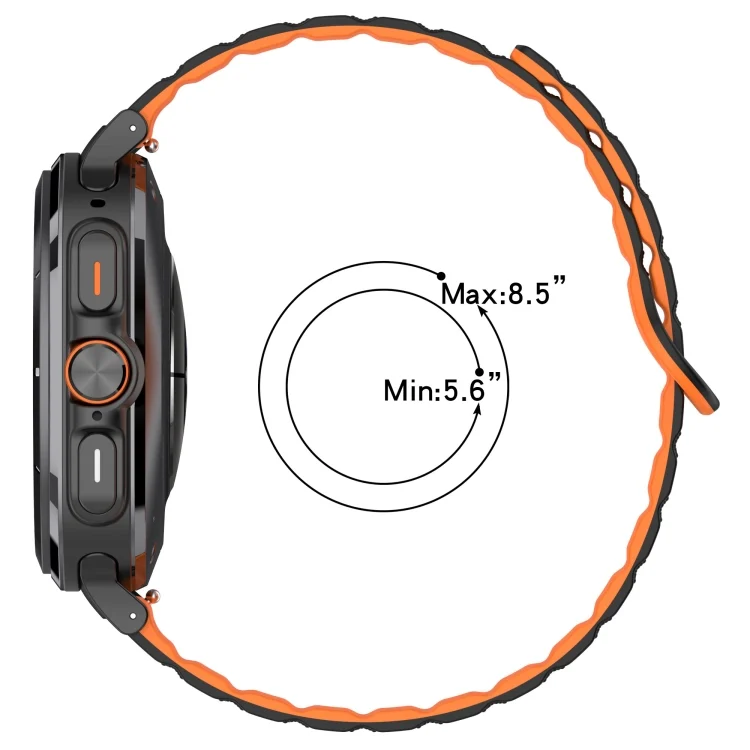 SYA0026462_B3.webp For Samsung Galaxy Watch Ultra 47mm Spot Pattern Two Color Magnetic Silicone Watch Band - Image 4