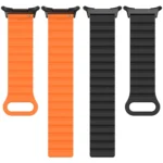 For Samsung Galaxy Watch Ultra 47mm Spot Pattern Two Color Magnetic Silicone Watch Band - Image 5