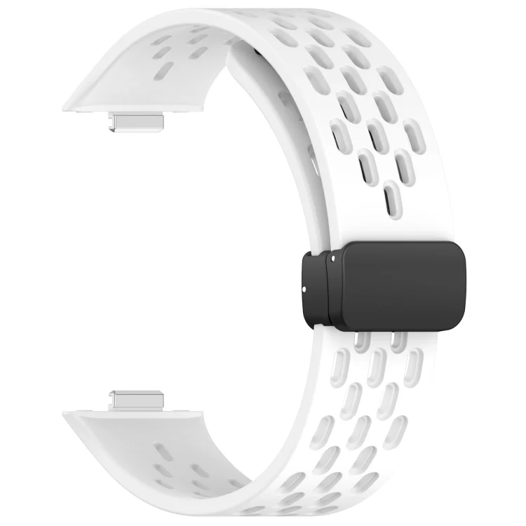 SYA002647301A_2.webp For Huawei Watch Fit4 / Fit4 Pro / Fit3 Folding Magnetic Buckle Silicone Watch Band - Image 8