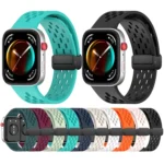 For Huawei Watch Fit4 / Fit4 Pro / Fit3 Folding Magnetic Buckle Silicone Watch Band - Image 2