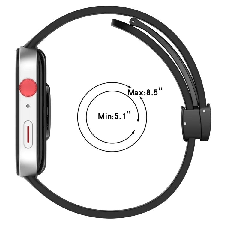 SYA0026473_B4.webp For Huawei Watch Fit4 / Fit4 Pro / Fit3 Folding Magnetic Buckle Silicone Watch Band - Image 5