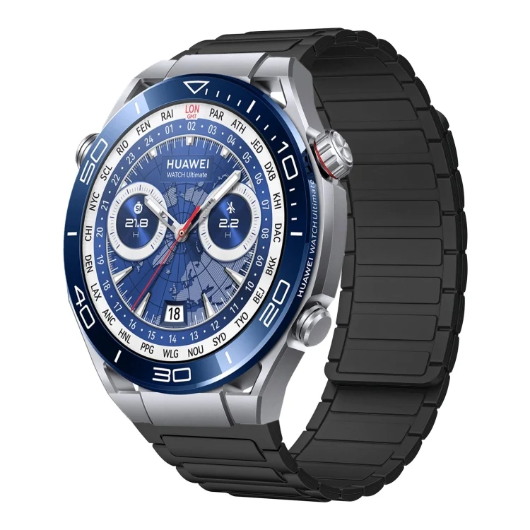 SYA002650604A.webp 22mm I-shaped Magnetic Silicone Watch Band - Image 1