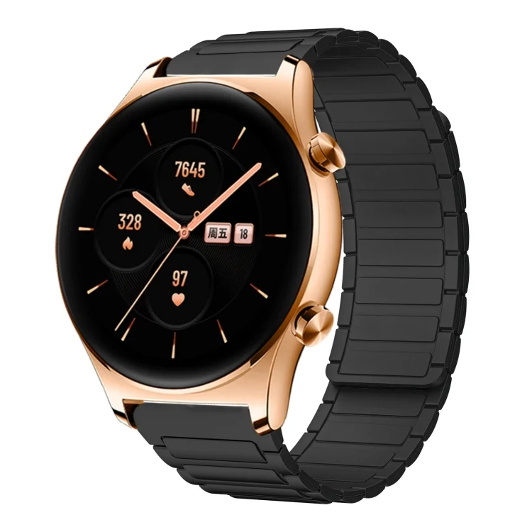 22mm I-shaped Magnetic Silicone Watch Band