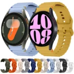 Wave Pattern Stitched Silicone Watch Band - Image 2