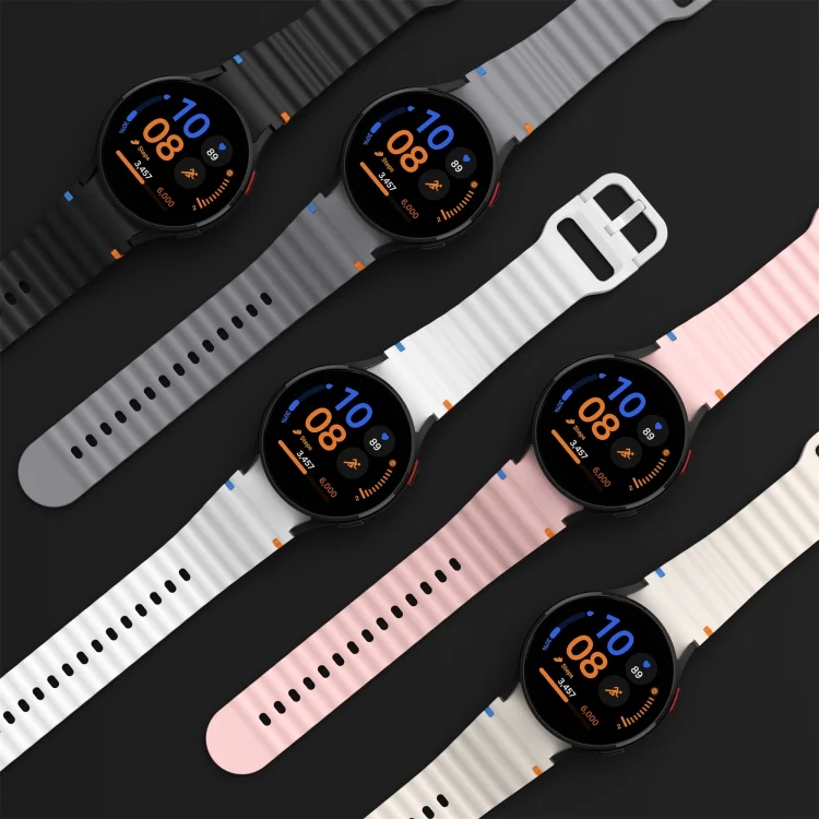 SYA0026521_B2.webp Wave Pattern Stitched Silicone Watch Band - Image 3