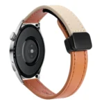 22mm Slim Magnetic Buckle Microfiber Leather Watch Band