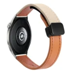 22mm Slim Magnetic Buckle Microfiber Leather Watch Band