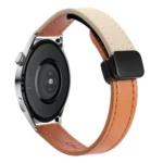 22mm Slim Magnetic Buckle Microfiber Leather Watch Band
