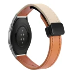 22mm Slim Magnetic Buckle Microfiber Leather Watch Band