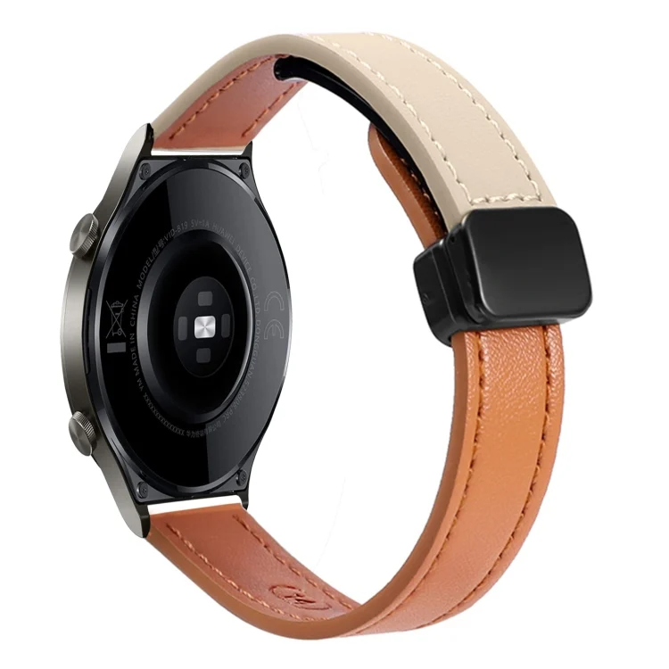 22mm Slim Magnetic Buckle Microfiber Leather Watch Band