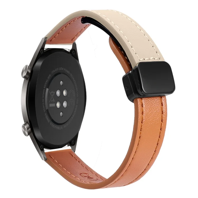 22mm Slim Magnetic Buckle Microfiber Leather Watch Band