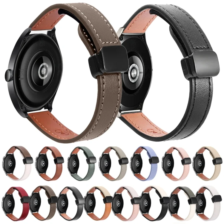 SYA0026560_B1.webp 22mm Slim Magnetic Buckle Microfiber Leather Watch Band - Image 2