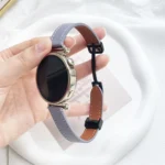 22mm Slim Magnetic Buckle Microfiber Leather Watch Band - Image 5