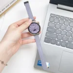 22mm Slim Magnetic Buckle Microfiber Leather Watch Band - Image 6