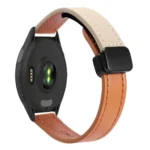 22mm Slim Magnetic Buckle Microfiber Leather Watch Band