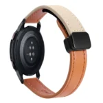 22mm Slim Magnetic Buckle Microfiber Leather Watch Band